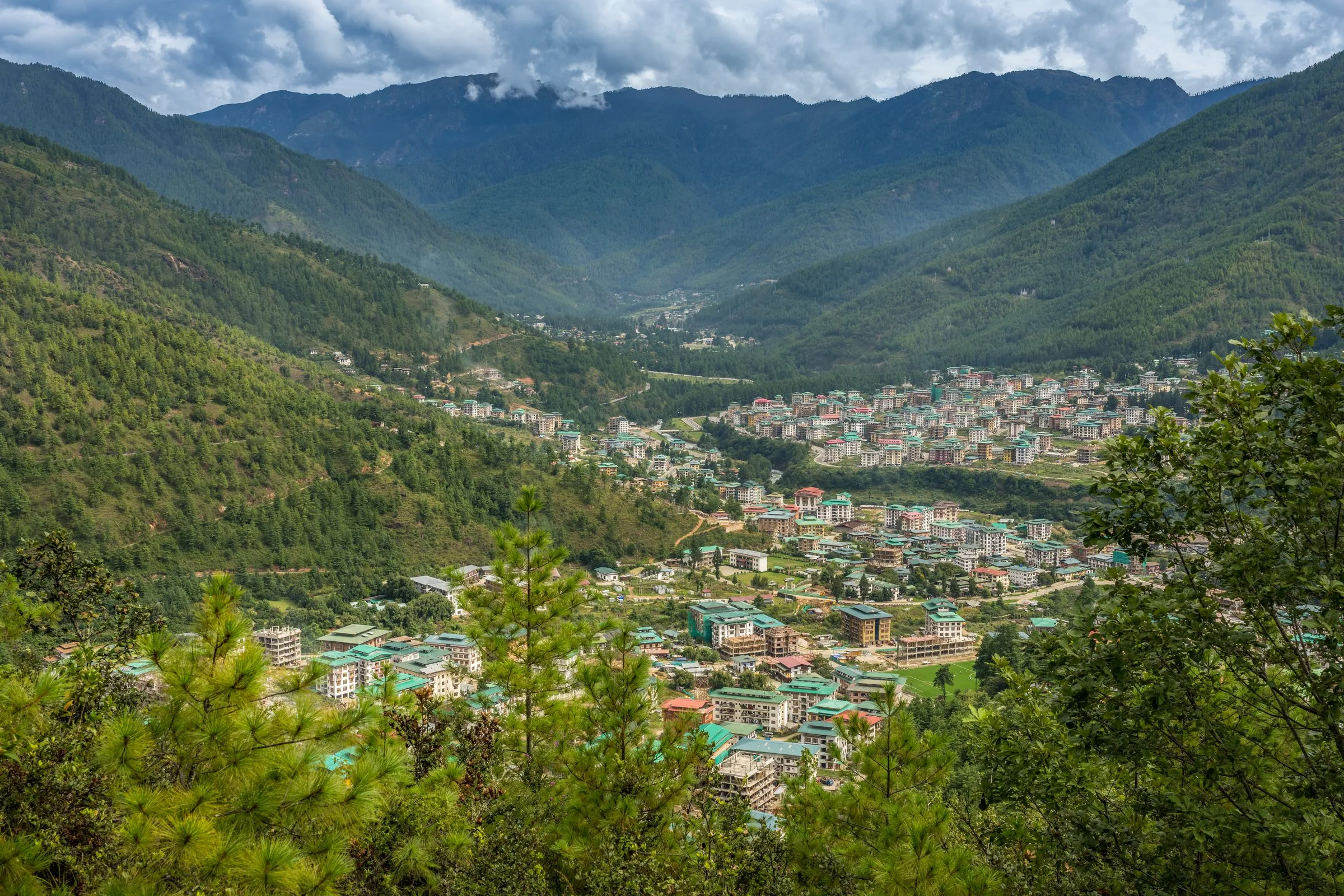 A valley view near Thimphu
